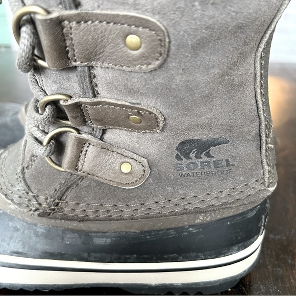 SOREL Joan of Artic Boots in Quarry Black Size 6 - Picture 3 of 8